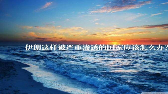 伊朗这样被严重渗透的国家应该怎么办？