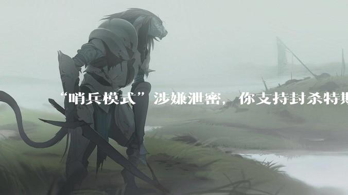 “哨兵模式”涉嫌泄密，你支持封杀特斯拉吗？