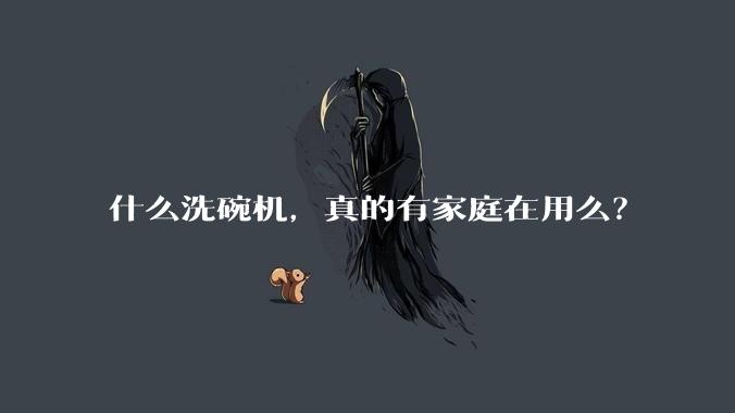 什么洗碗机，真的有家庭在用么？